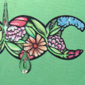 Triple Moon Symbol Bloom Tissuepapier