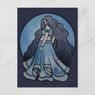 Triple Moon Symbol Wicca Goddess Briefkaart