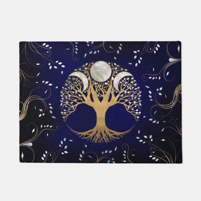 Triple Moon - Tree of life Ornament Deurmat (Voorkant)