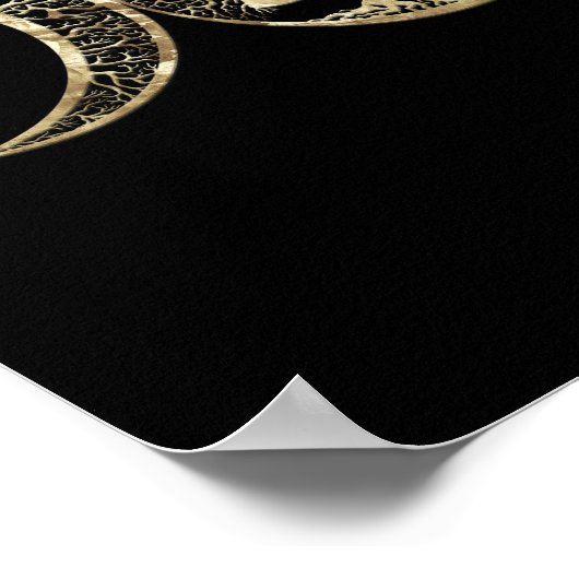 Triple Moon Tree of Life Triquetra Poster (Hoek)