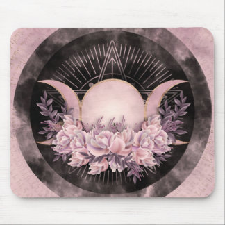 Triple Moon - Triple Goddess - Gentle Floral Muismat