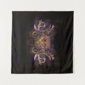 Triple Moon - Triple Goddess - Midnight shimmer Wandkleed (Voorkant (horizontaal))