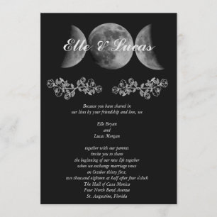 Triple Moon Wedding Uitnodiging