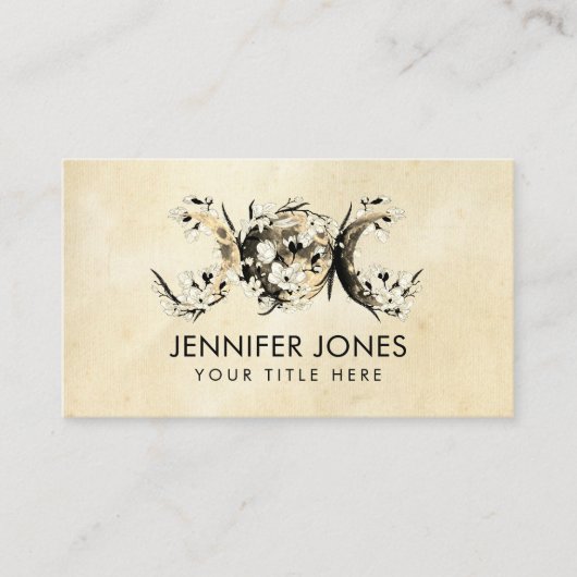 Triple Moon - White Blossom Visitekaartje (Voorkant)