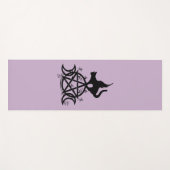 Triple Moon Wicca Pentacle Black Cat Yoga Mat (Voorkant (horizontaal))