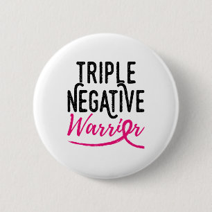 Triple Negatieve Borstkanker Waarschuwingscampagne Ronde Button 5,7 Cm