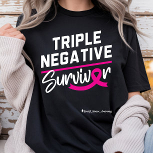 Triple Negatieve Overlevende Borstkanker Bewustzij T-shirt