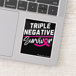 Triple Negative Survivor Breast Cancer Awareness Sticker