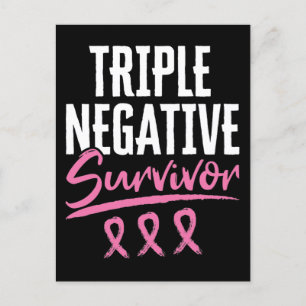 Triple Negative Survivor Breast Cancer TNBC Briefkaart