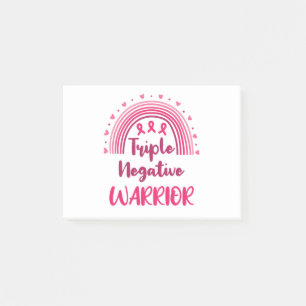 Triple Negative Warrior Breast Cancer Rainbow Post-it® Notes