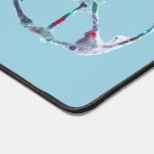 Triple Peace Waterverf Pastel Pattern Desk Mats Bureaumat (Hoek)