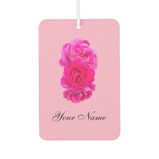 Triple Pink Roses Luchtverfrisser (Voorkant)