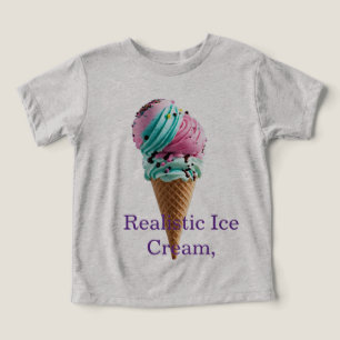 Triple Scoop Delight – Realistische Roze, Teal & P