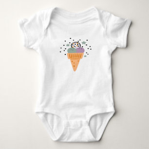 Triple Scoop Rainbow Ice Cream Romper