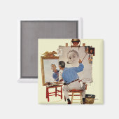 Triple Self-Portrait Magneet (Voorkant / Achterkant)