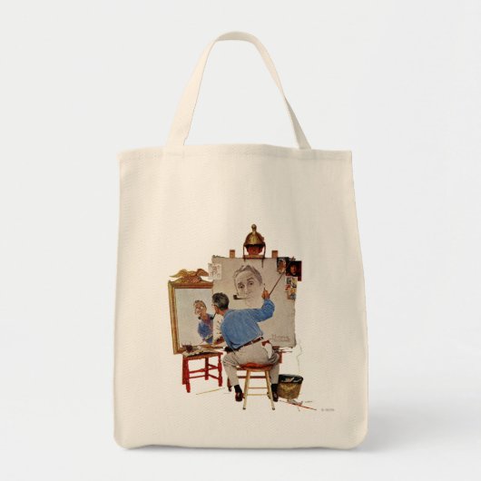 Triple Self-Portrait Tote Bag (Voorkant)