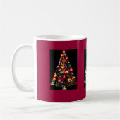 Triple Sparkly Christmas Tree Mug (Gauche)
