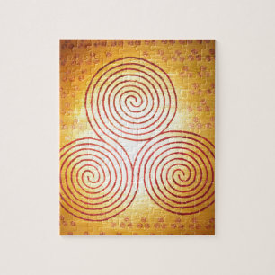 Triple Spiral Labyrinth Legpuzzel