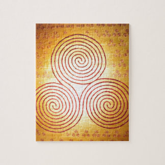 Triple Spiral Labyrinth Legpuzzel