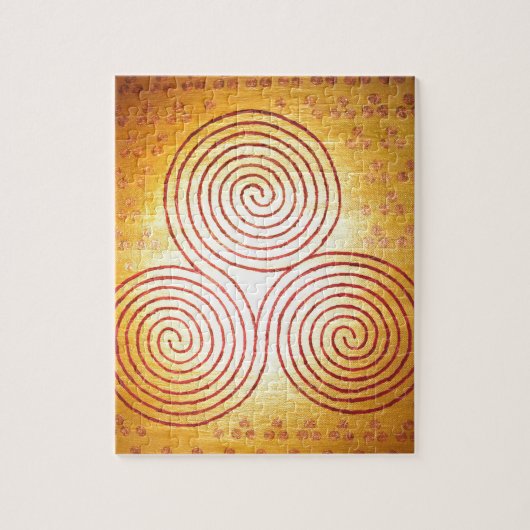 Triple Spiral Labyrinth Legpuzzel (Verticaal)
