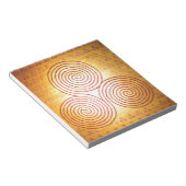 Triple Spiral Labyrinth Notitieblok (Schuin)