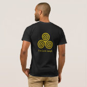 Triple spiral Live Love Laugh T-shirt (Achterkant volledig)