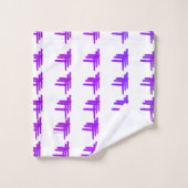 Triple T violets (Gant de toilette)