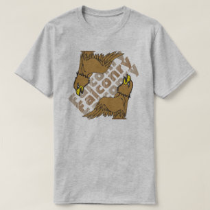 Triple-tekst bij Falconry T-shirt