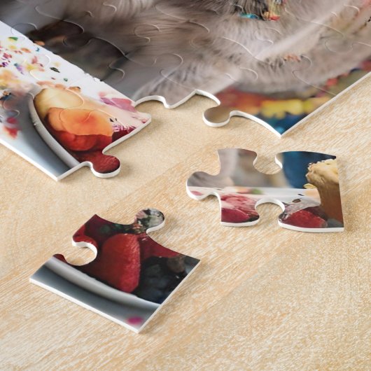 Triple the Joy: Donkey Triplets' Verjaardag Bash Legpuzzel (Zijkant)