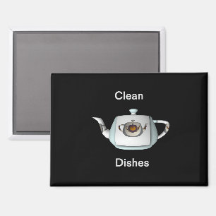 Triple Theepots Schone Afwas Afwasmachine Zwart Magneet