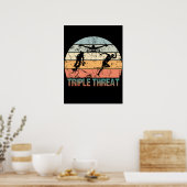Triple Threat - Triathlon Athlete Poster (Keuken)