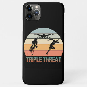 Triple Threat - Triathlon Sunset iPhone 11 Pro Max Hoesje