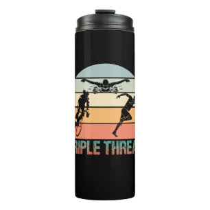 Triple Threat - Triathlon Sunset Thermosbeker