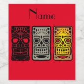 Triple Tiki sculptures Thunder_Cove Wijn Etiket (Enkel label)