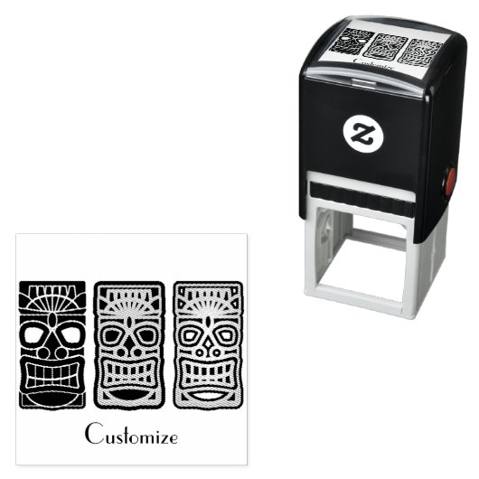 Triple Tiki sculptures Thunder_Cove Zelfinktende Stempel (In situ)