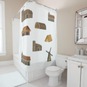 Triple Tree Anglo Saxon Bâtiments Douche Rideau (En situation)