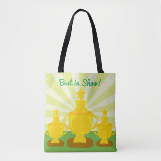 Triple Trophy Custom Cartoon Fun Art Tote Bag (Voorkant)