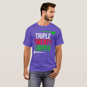 Triple Twenty Sniper Grappige Darts Speler T-shirt (Voorkant volledig)