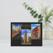 Triple uitzicht briefkaart of Reading, Berkshire E (Staand voorkant)