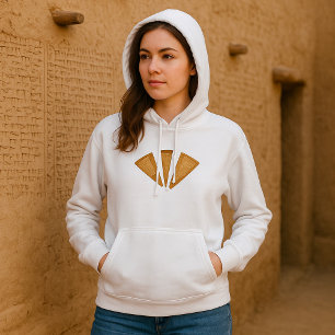 Triple Waffle Ice Cream Cone Zomer Dessert Hoodie