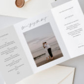 Tripler Enregistrer la date Invitation avec photo