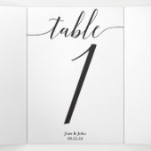 Tripler le numéro de table (Intérieur au milieu)
