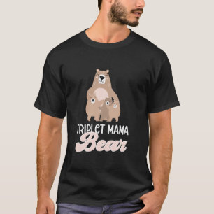 Triplet Mama Beer Triplet Moeder van Triplet Tripl T-shirt