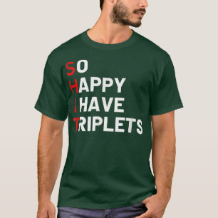 Triplet mama van Triplets Funny Triplet Mama Tripl T-shirt