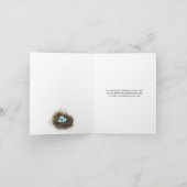 Triplet Oeufs dans le Merci de Baby shower de nid (Intérieur)