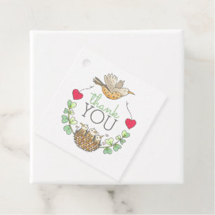 Triplets Baby shower Dank u Bedankjes Labels