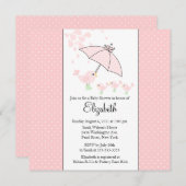 TRIPLETS Maman & Baby Bird Baby shower Invitation (Devant / Derrière)