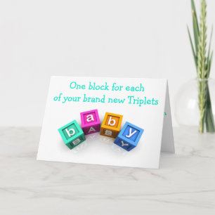 TRIPLETS=TRIPLE DE LOVE=TRIPLE CONGRATULATIES KAART