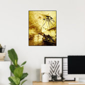 Tripod Guerre des Mondes - Poster de l'Invasion Ma (Bureau à domicile)