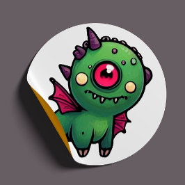 Tripod The Misfit Monster Sticker – Quirky One-Eye